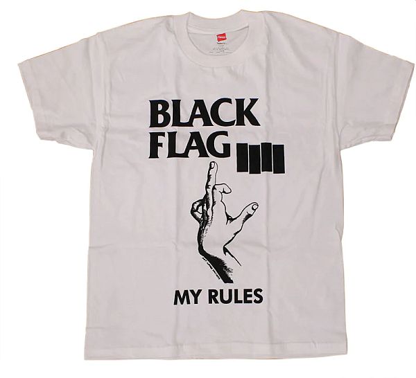 Black Flag My Rules T Shirt Strangeworld Records