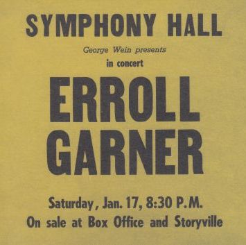 ERROLL GARNER - Symphony Hall Concert LP