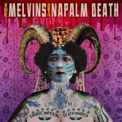 * PREORDER * MELVINS with NAPALM DEATH - Savage Imperial Death March LP (colour vinyl)