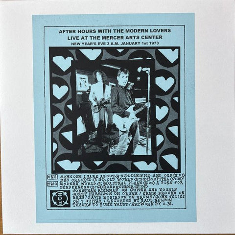 MODERN LOVERS - Live At The Mercer Arts Center LP