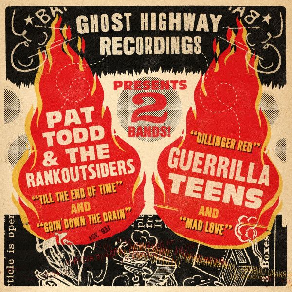 PAT TODD and the RANKOUTSIDERS / GUERILLA TEENS split 10"