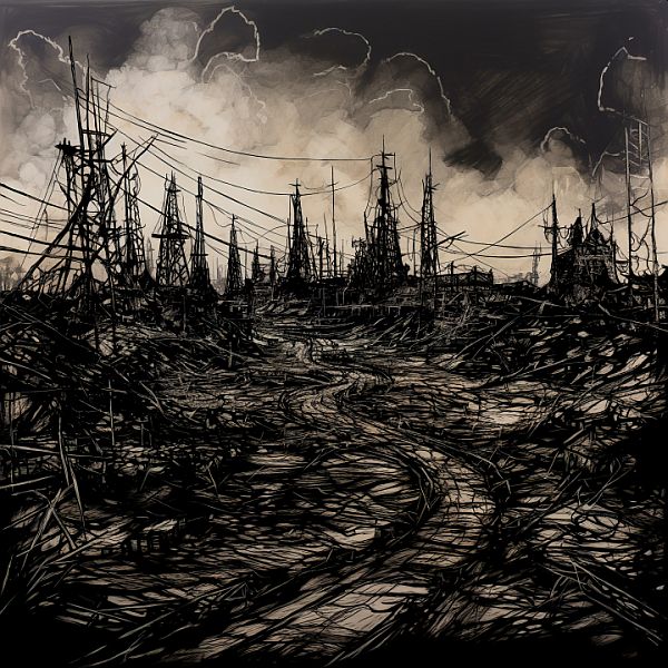 THEOPHONOS - Ashes In The Huron River LP (colour vinyl)