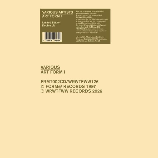 * PREORDER * v/a- ART FORM 1 2LP