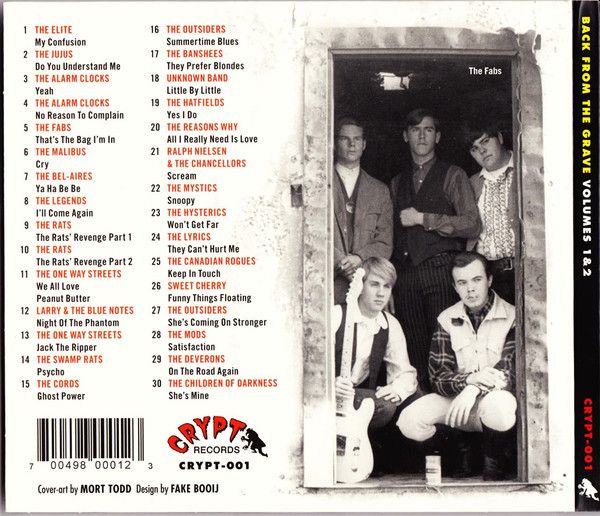 v/a- BACK FROM THE GRAVE Vol. 1 + 2 CD