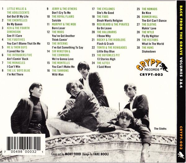 v/a- BACK FROM THE GRAVE Vol. 3 + 4 CD