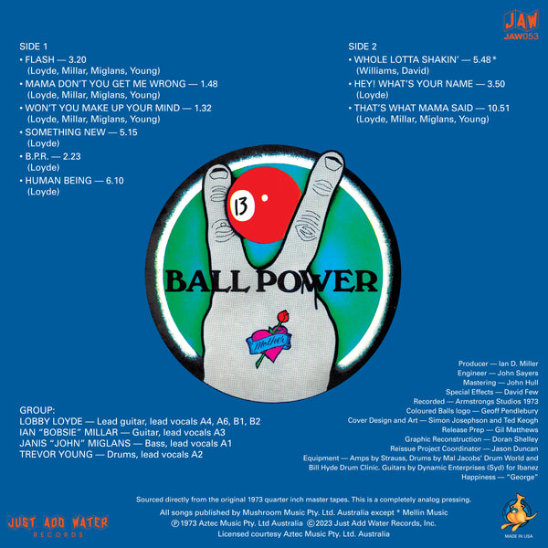 COLOURED BALLS - Ball Power LP (colour vinyl)