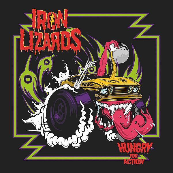 IRON LIZARDS - Hungry For Action LP (colour vinyl)