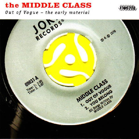 ** FLASH SALE ** MIDDLE CLASS - Out of Vogue - The Early Material LP