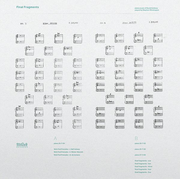 STEVEN WHITTINGTON - Final Fragments: Piano Music of David Kotlowy LP
