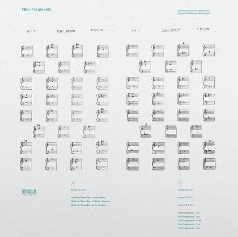 STEVEN WHITTINGTON - Final Fragments: Piano Music of David Kotlowy LP
