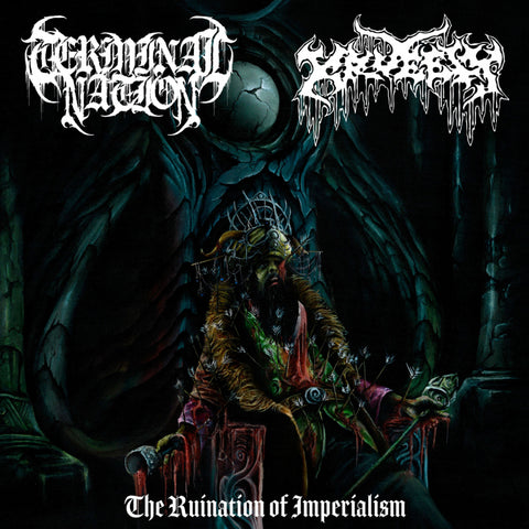 ** FLASH SALE ** TERMINAL NATION / KRUELTY - The Ruination of Imperialism LP (colour vinyl)